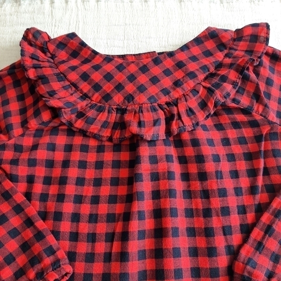 OSHKOSH plaid blouse size 4T - Picture 3 of 6